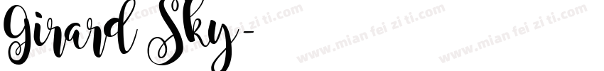 Girard Sky字体转换